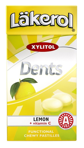 Läkerol Dents Lemon Xylitol Pastille 36g